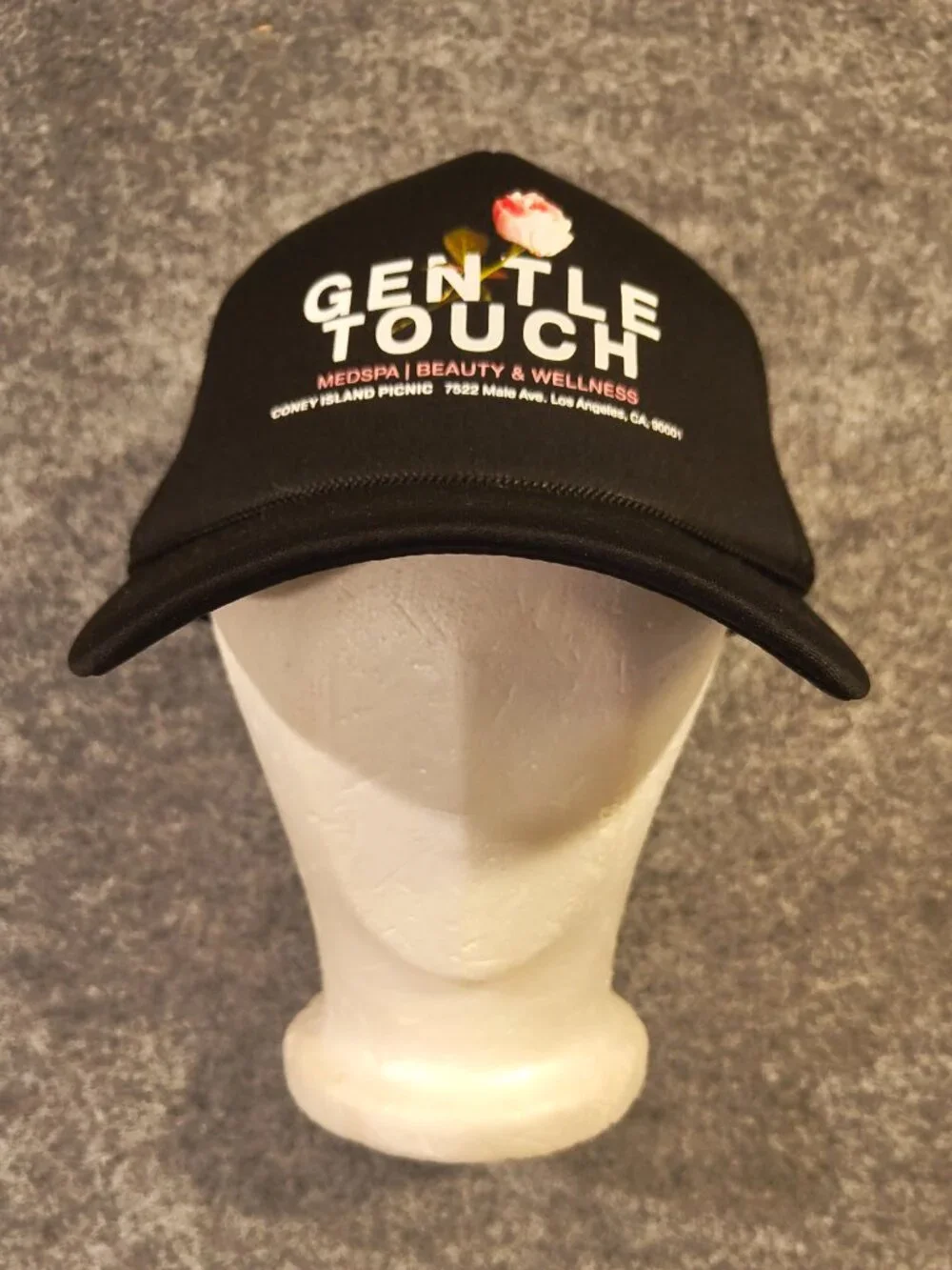 Coney Island Picnic Trucker Hat – Gentle Touch Medspa – Black Mesh Snapback